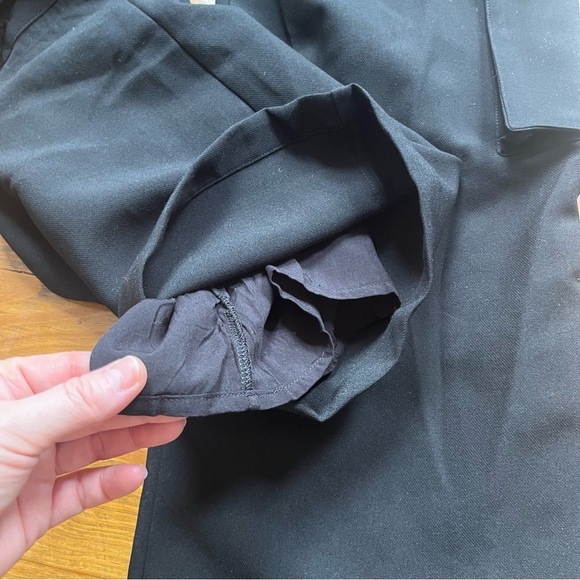 Dissh Willa Black Cargo Pants Trousers Y2K size 2 NWT Wide Leg - Picture 10 of 15